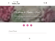 Tablet Screenshot of lumberandlace.com